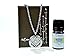 mEssentials Cubic Zirconia Flower Aromatherapy Essential Oil Diffuser Necklace Gift Set, Stainless Steel Locket Pendant with 24