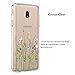 Unov Case for Galaxy J3 2018 Clear Design Slim Protective Soft TPU Bumper Embossed Pattern Cover Galaxy J3 Achieve Star Express Prime 3 V 3rd Gen (Flower Bouquet)