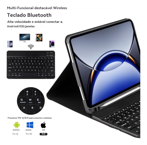 Capa Para iPad 10ª Geração /11ª Geração (A16) Com Teclado e mouse