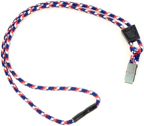 Red White & Blue EK Lanyard with Bulldog Style Clip (10329) by EK USA