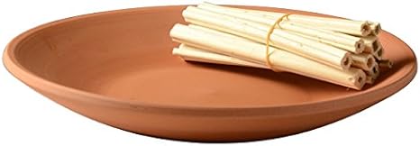 Amazon 仏縁堂ブランド お盆用品 迎え火 送り火用素焼き皿 ほうろく 焙烙 8寸 麻がら付 仏具 盆提灯 盆飾り 新盆 初盆 お盆 盆棚 儀礼用 お盆 オンライン通販