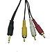 DONG 3.5mm to 3 RCA Audio Video Cable,3.5mm to 3RCA 1/8