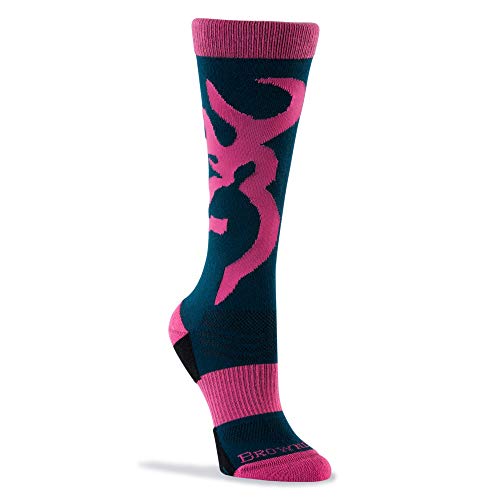 Browning Unisex Buckmark Sock | Majolica/Fandango Pink | Medium