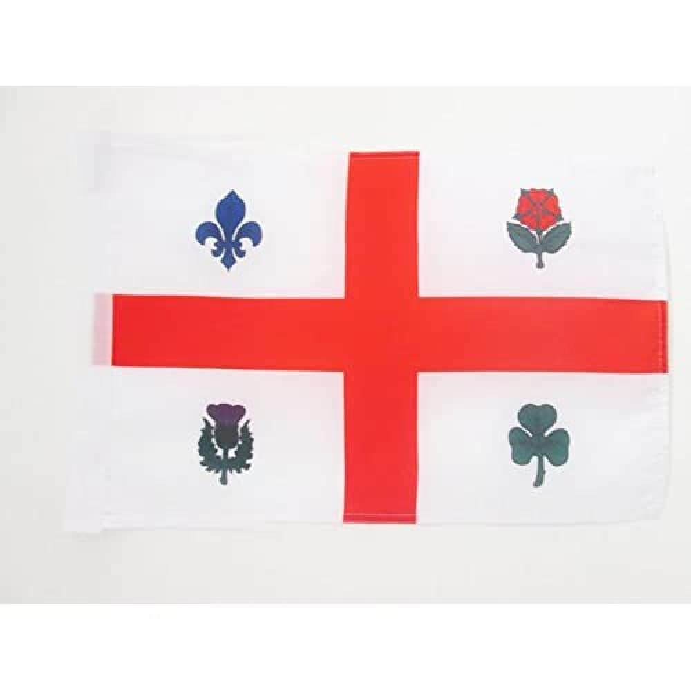 AZ FLAG - Montreal Flag - 18'' x 12'' - 100% Polyester Canada Small Banner with Two Cords - Fade Resistant - Vivid Colors - 18x12 in - 45x30 Cm โ image 1