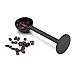 Lautechco 10g Espresso Coffee Measuring Spoon Plastic Coffee Scoop for Ground Coffee Tea Salt with Pressed Bottom 5.9x1.9inch