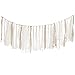 Ling's moment Burlap Lace Tassel Garland Lace Rig Tie Burlap Banner for Baby Shower Rustic Wedding Backdrop Party Decor Shabby Chic Banner 4FT