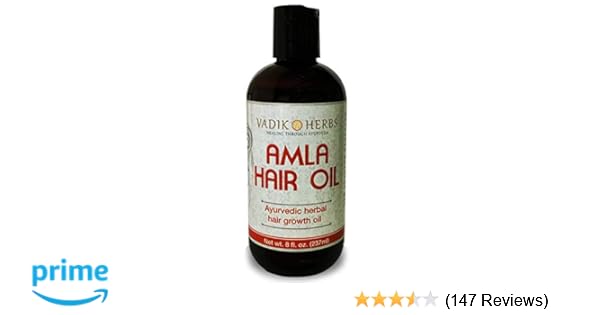 Amazon Com Amla Hair Oil 8 Oz By Vadik Herbs Herbal Hair