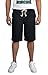 NITAGUT Men's Linen Casual Classic Fit Short (M(US 34-36), 011Black)