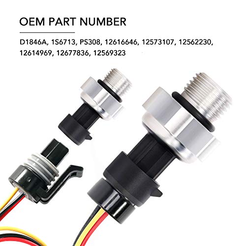 D1846A Engine Oil Pressure Sensor Switch 12677836 with Pigtail Harness