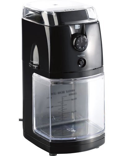 Rosenstein & Söhne Kaffeemahlwerk: Elektrische Kaffeemühle mit hochwertigem Scheibenmahlwerk (Kaffemühlen) – Bild 5