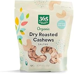 365 by Whole Foods Market, Organic Dry Roasted & Salted Cashews, 10 Ounce