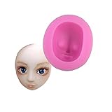 Witkey Girl Face Shape Non Stick Silicone Molds Fondant Chocolate Molds Candy Molds Baking Cookie Moulds Soap Decorating Molds