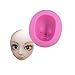 Witkey Girl Face Shape Non Stick Silicone Molds Fondant Chocolate Molds Candy Molds Baking Cookie Moulds Soap Decorating Molds