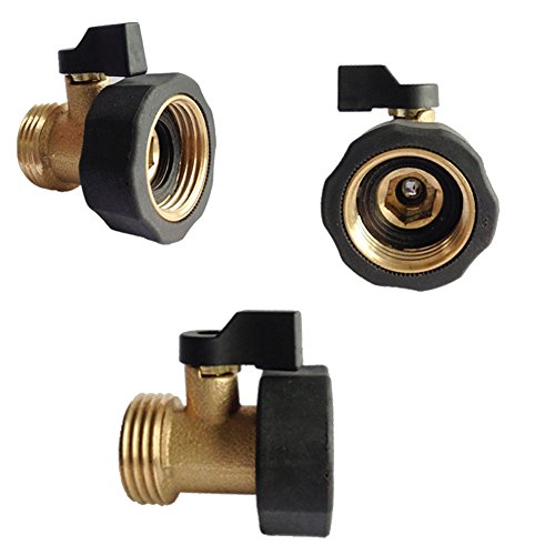 Heavy Duty Brass Garden Hose Connector Shut Off Valve Water