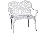 Alfresco Home 55-1105 Celine Cast Aluminum Outdoor Bench