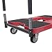 SNAP-LOC, Heavy Duty Moving Dolly 4 Wheels, 1,500 lb with Panel Bars, 4 Inch Casters, Dollies for Moving Cargo, E Strap Attachment Included, Red