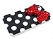 OOOUSE IP4ZQ Bling Crystal Polka Dot Black White Red Bow Hard Back Case Cover iphone 4 4G 4S