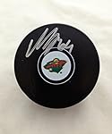 Mikael Granlund Minnesota Wild Autographed Logo Puck COA