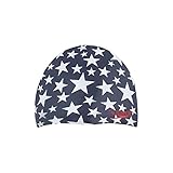 Speedo Starband Swim Cap, One Size, Navy/Red/White