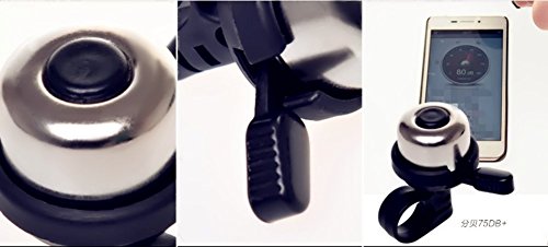 Benran Copper Mini Bicycle Bell with Adjustable Safety - Black