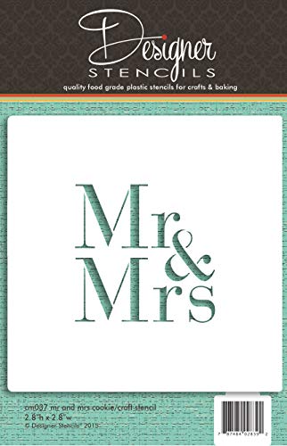 Mr & Mrs Cookie and Craft Stencil CM037 by Designer Stencils