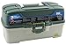 Ready to Fish Saltwater Tackle Box with 3 Tray and Basic Tackle, 50 Piece