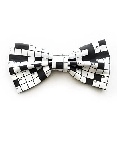 Amazon.com: Crossword Puzzle Bow Tie, with Adjustable ...