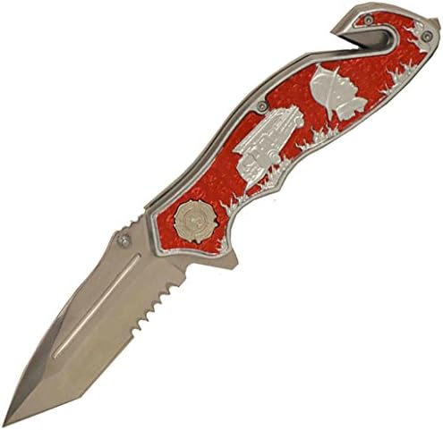 Firefighter Theme Assisted Opening Rescue Knife