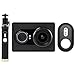 YI Action Camera with Selfie Stick & Bluetooth Remote (US Edition) Black