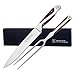 German Forged High Carbon Stainless Steel Carving Knife and Fork Set | Professional Meat Carving Set with Ergonomic Pakkawood Handle