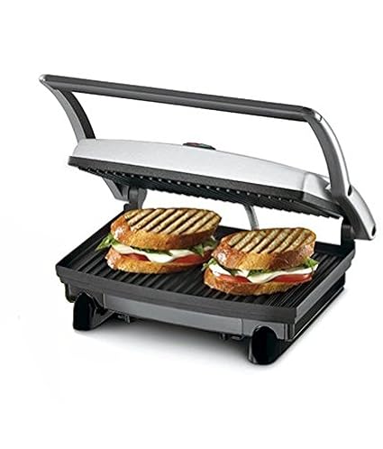 Nova NSG 2439 700 Watt Panini Grill Sandwich Maker (Black/Grey)