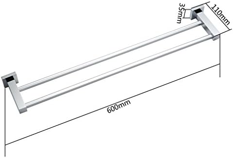 KINSE ® Toallero doble cromado toallero acero inoxidable ...