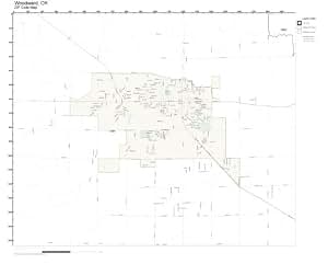 Amazon.com: ZIP Code Wall Map of Woodward, OK ZIP Code Map Not
