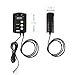 iPower 2-Pack 40-108 Degrees Fahrenheit Digital Heat Mat Thermostat Controller for Seed Rooting, Germination, Reptiles, Fermentation and Brewing, 1000W-Black, Black