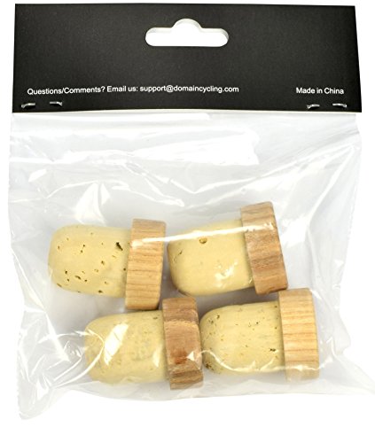 Domain Cycling Cork & Wood Bike Handlebar End Plugs (4pcs), Bicycle Grip Bar End Caps - Thumbnail 5