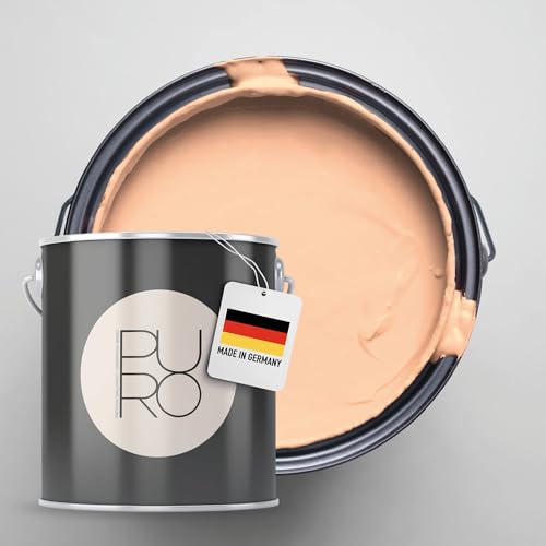Livingwalls PURO Premium Wandfarbe c9012 - Malerfarbe für Wohnräume und Arbeitszimmer mit sehr hoher Deckkraft - matte hochwertige in Rosa - 5l