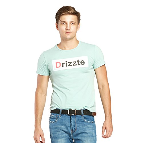 Drizzte Mens 59'' Plus Size Big & Tall Elastic Fabric Braided Belt Black