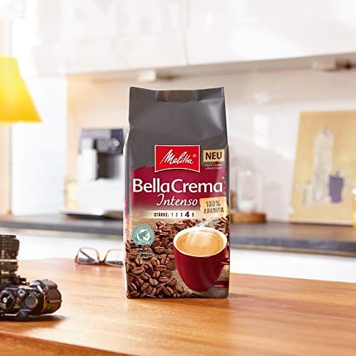 Melitta BellaCrema Intenso, ganze Kaffeebohnen, Stärke 4, 1kg – Bild 5