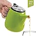 Tealyra - Daze Ceramic Teapot in Lime - 27-ounce (2-3 cups) - Small Stylish Ceramic Teapot with Stainless Steel Lid and Extra-Fine Infuser To Brew Loose Leaf Tea