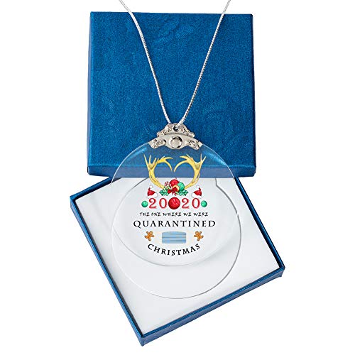 IFOLAINA 2020 Christmas Ornaments Quarantined Tree Hanging Ornaments Present Friends Survive Novelty Souvenir Christmas Tree Pendant