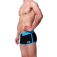 Zehui Swimming Trunks Fashion Boxer with Front Tie Men