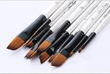 Angular Paint Brushes Nylon Hair Angled Watercolor