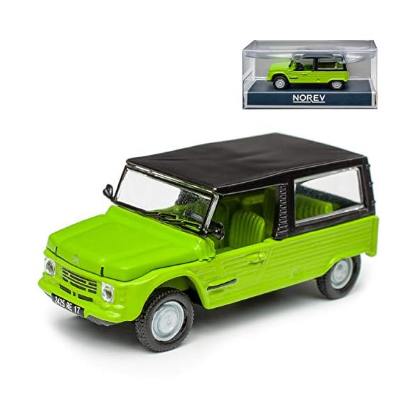 Citroen Mehari Grün 1968-1987 H0 1/87 Norev Modell Auto mit individiuellem Wunschkennzeichen