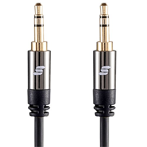 Sinseader 3.3ft Male to Male 3.5mm Universal Auxiliary Audio Stereo Cable AUX Cable for All 3.5mm-Enabled Devices, Headphones, Apple, Android, iPads, Home/Car Stereos MP3 MP4(kst023.3FT)
