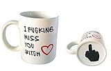 Amazing2015 Best Friends Long Distance Friendship I FUCKING Miss YOU Bitch Coffee Mug or Tea Cup - 11 ounces