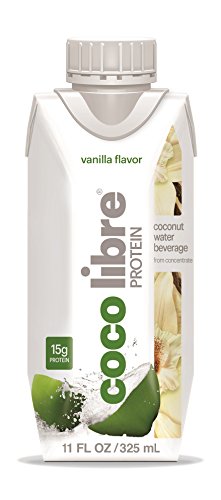 CoCo Libre Protein Coconut Water with Natural Vanilla, 11 Ounce (Pack of 12)