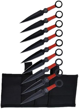 Perfect Point PP-060-9 nine-piece throwing knife set with 6-1/4 inch throwers