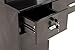 BarberPub Locking Wall Mount Hair Styling Barber Station Without Mirror Dressing Table (Black)