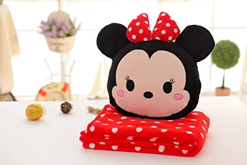 Disney Tsum Tsum Minnie Cute soft plush seat sofa car throw pillow cushion blanket
