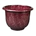 Round Moonstone Planter, Red, 12-Inch